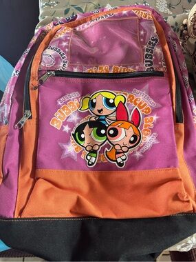 vintage 2002 Cartoon Network Powerpuff Girls backpack Bubbles Buttercup Blossom